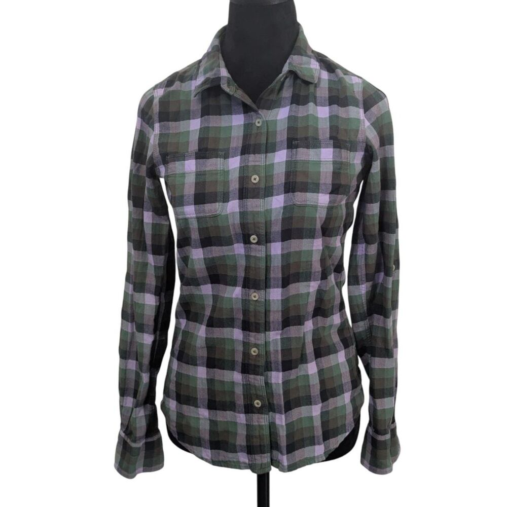 The North Face Plaid Flannel Shirt, Size XS/P